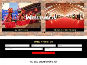 Mẫu website tổ chức sự kiện