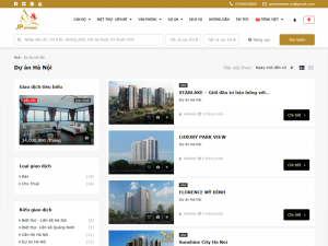 Dịch vụ thiết kế website BĐS đa ngôn ngữ