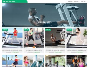 Thiết kế website dịch vụ Gym