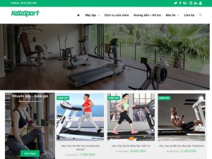 Thiết kế website dịch vụ Gym