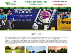 Dịch vụ thiết kế website golf Hà Việt