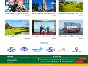 Dịch vụ thiết kế website golf Hà Việt