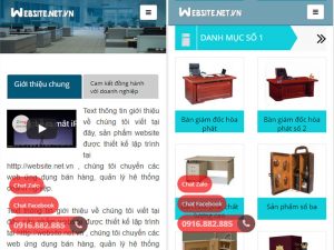 Giao diện website doanh nghiệp